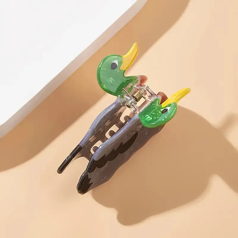 Cartoon Animal Cute Little Duck Ponytail Hair Clip Shark Design Female Half-Up Hair Accessory Creative Hair Grips for Girls