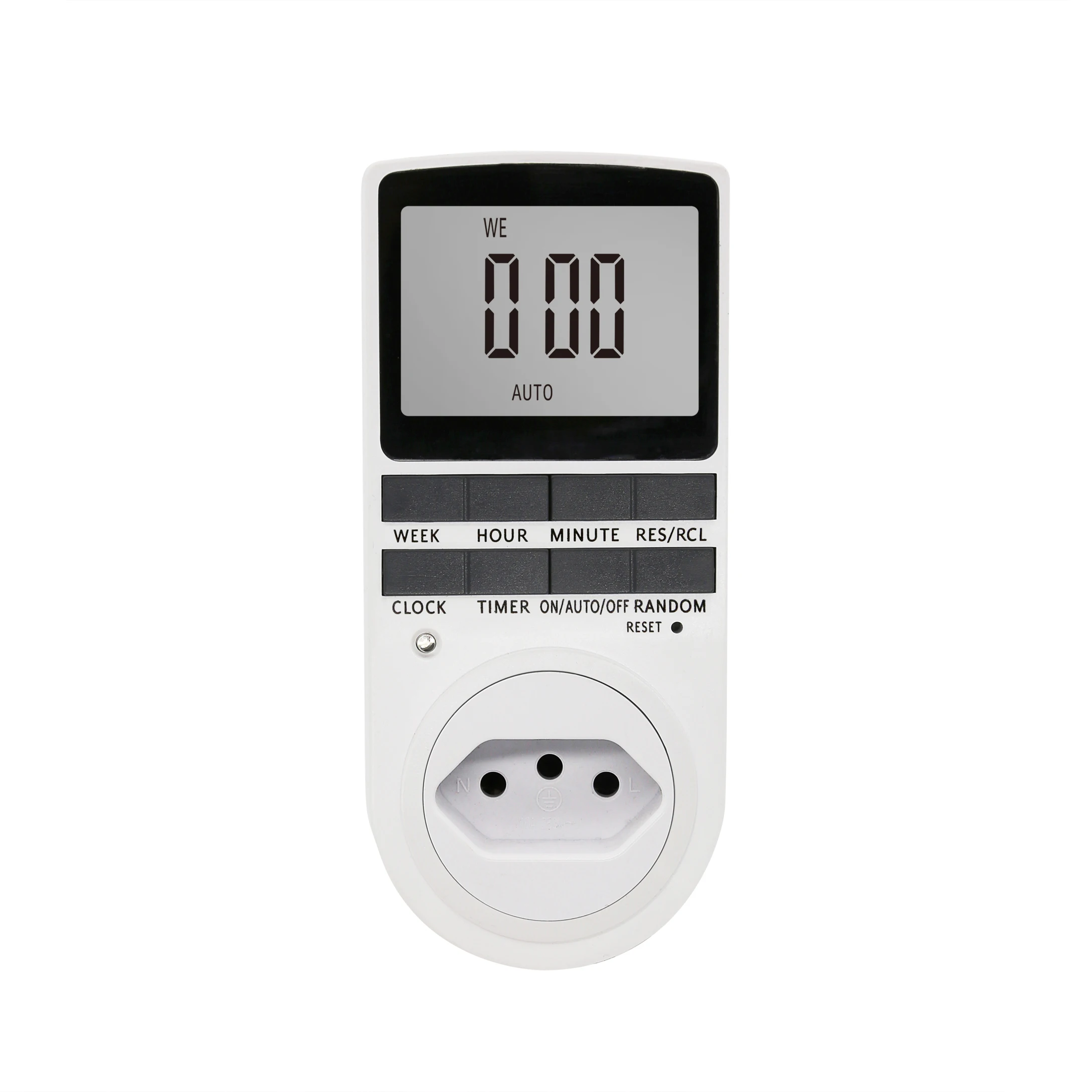 Interruttore timer digitale elettronico ciclico 24 ore EU UK AU US BR FR Spina presa timer da cucina presa di temporizzazione programmabile 220V