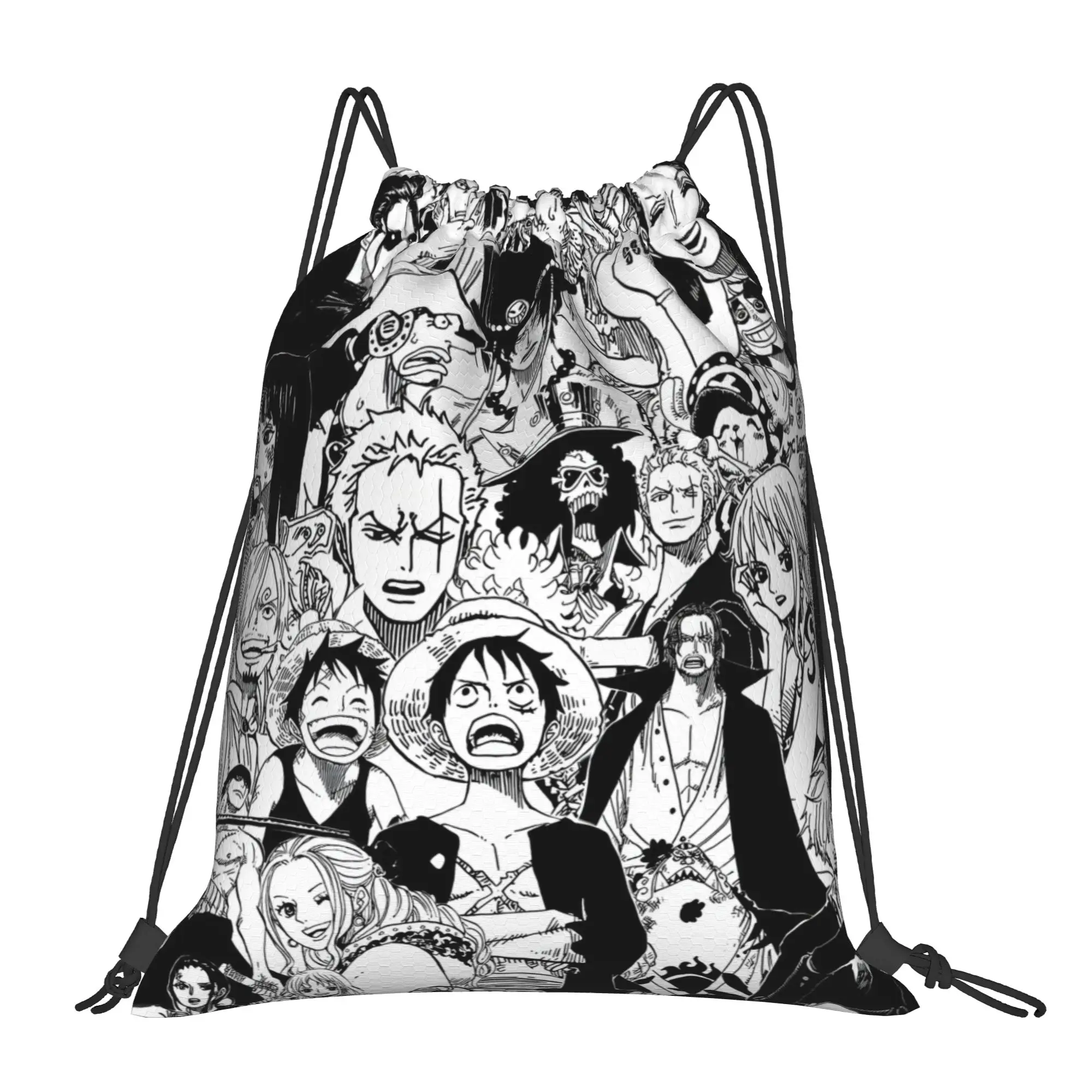 1 pc ONE PIECE  Portable Hiking Drawstring Bags Storage Backpacks