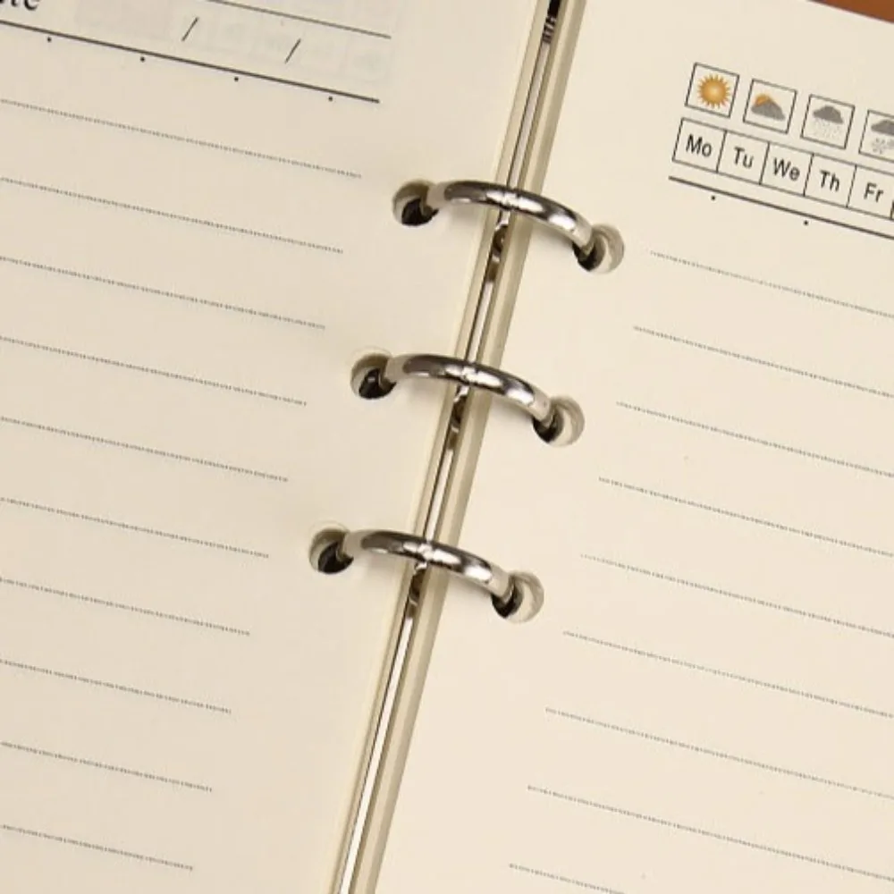 80Sheets A5 A6 A7 Loose Leaf Refill Paper Liner Grid Lattice Blank Connell Stationery Inner Refill Spiral Binder Paper