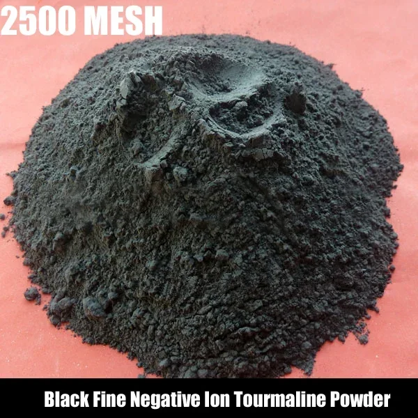 

200g High Fineness Black Tourmaline Powder 2500mesh Black Fine Negative Ion Tourmaline Powder