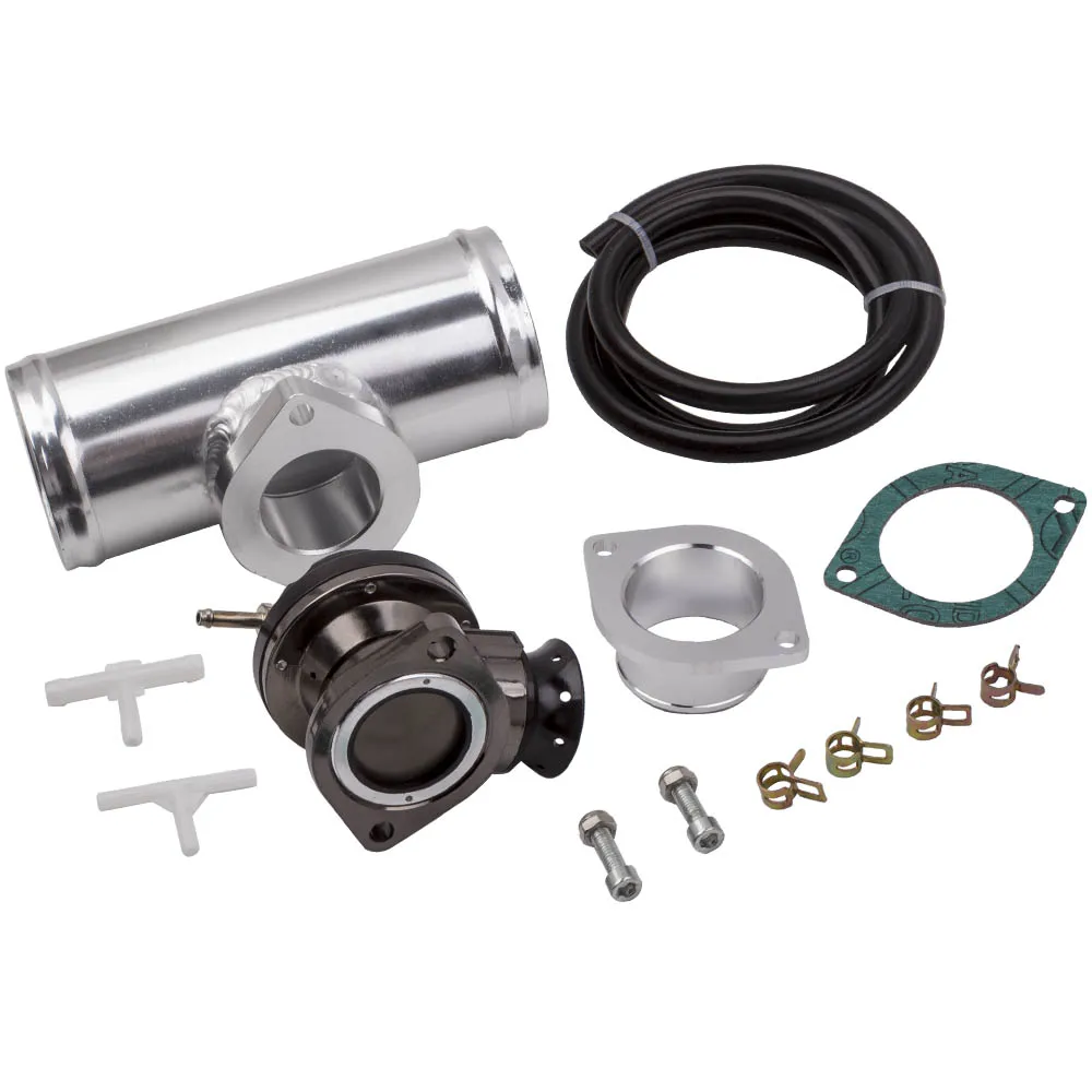 Alloy Universal Flange Pipe Adapter & S Turbo Charger Blow Off Valve for Type-S with 2 Bolts Mounting 