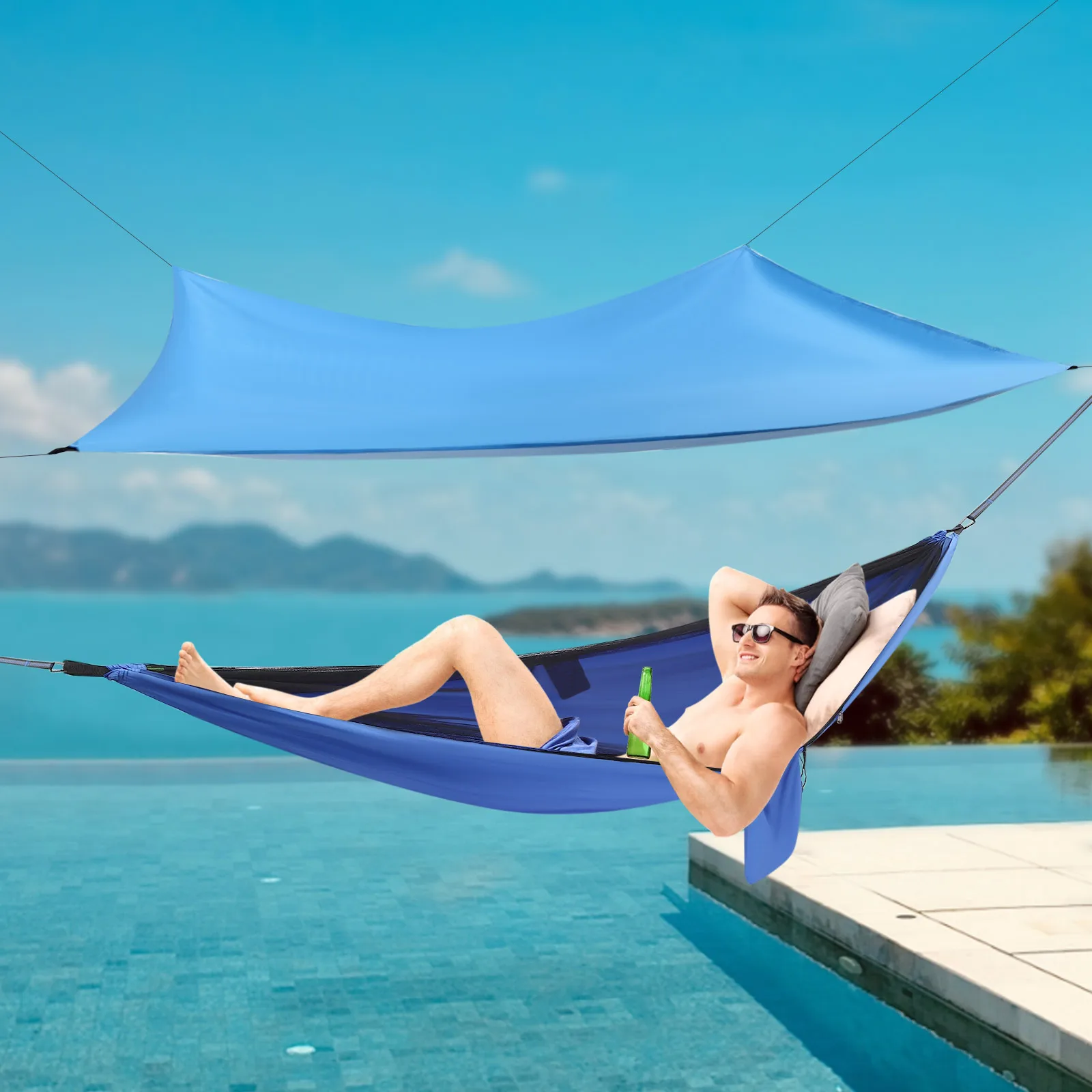 2-in-1 Camping Hammock with Mosquito Net 4