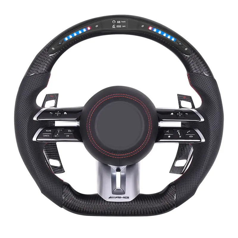 Car Steering Wheel For Mercedes Benz steering wheel ACESG Class CLS/G Interior Accessorie Shift Paddle Carbon Fiber Accessories