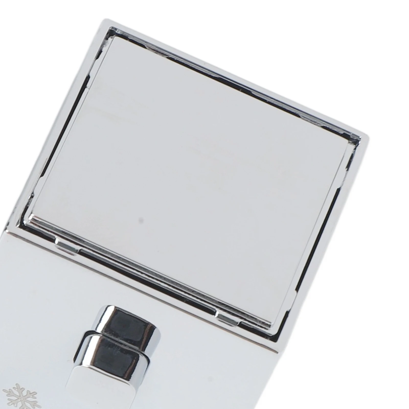 Replacement 1 Pair Square Shower Temperature Control Handles for SMA Thermostatic Mixer with Chrome Finish and Temperature Marks