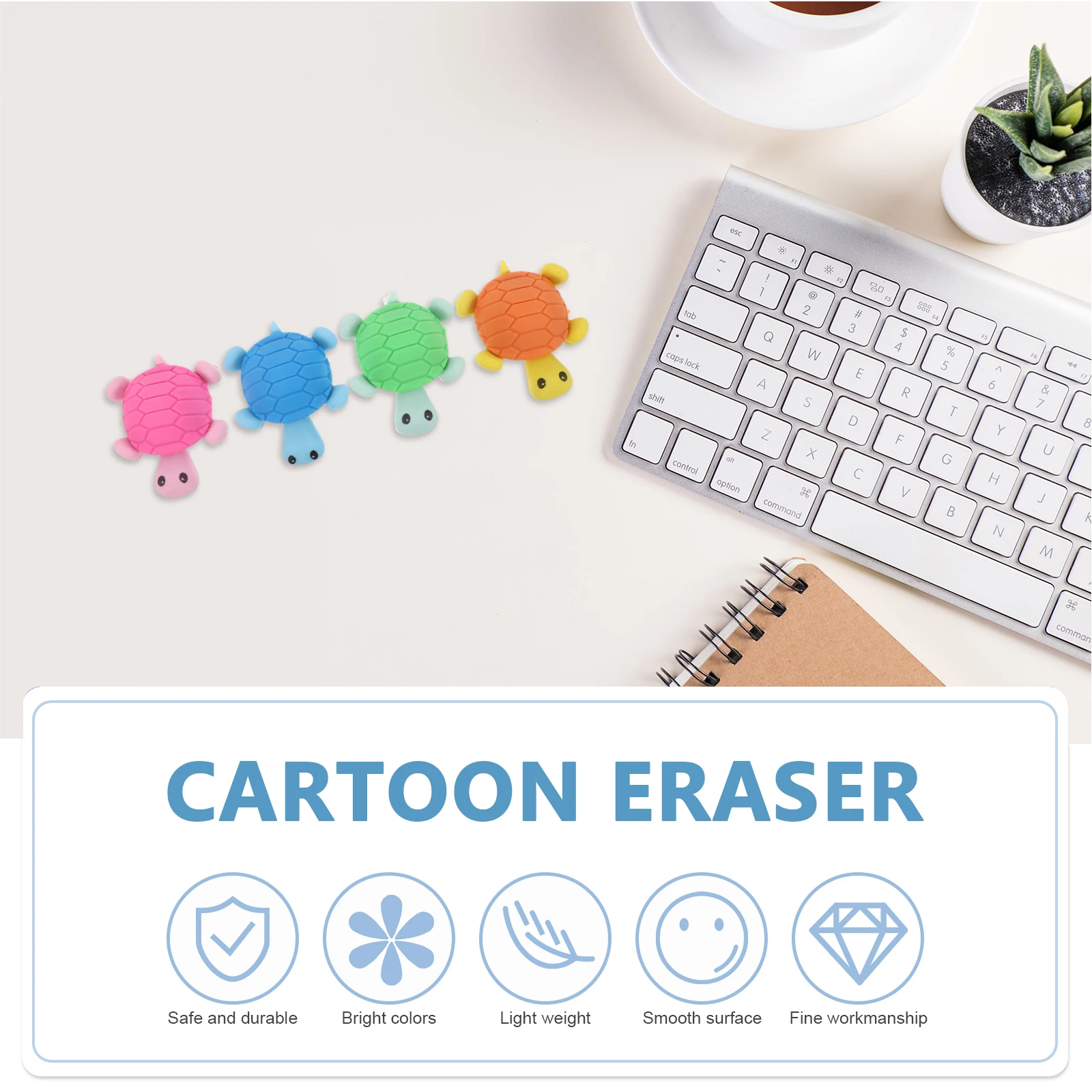 

36Pcs Bulk Turtle Erasers Cute Cartoon Animal Mini Erasers School Supplies Kids Classroom Drawing Party Favors