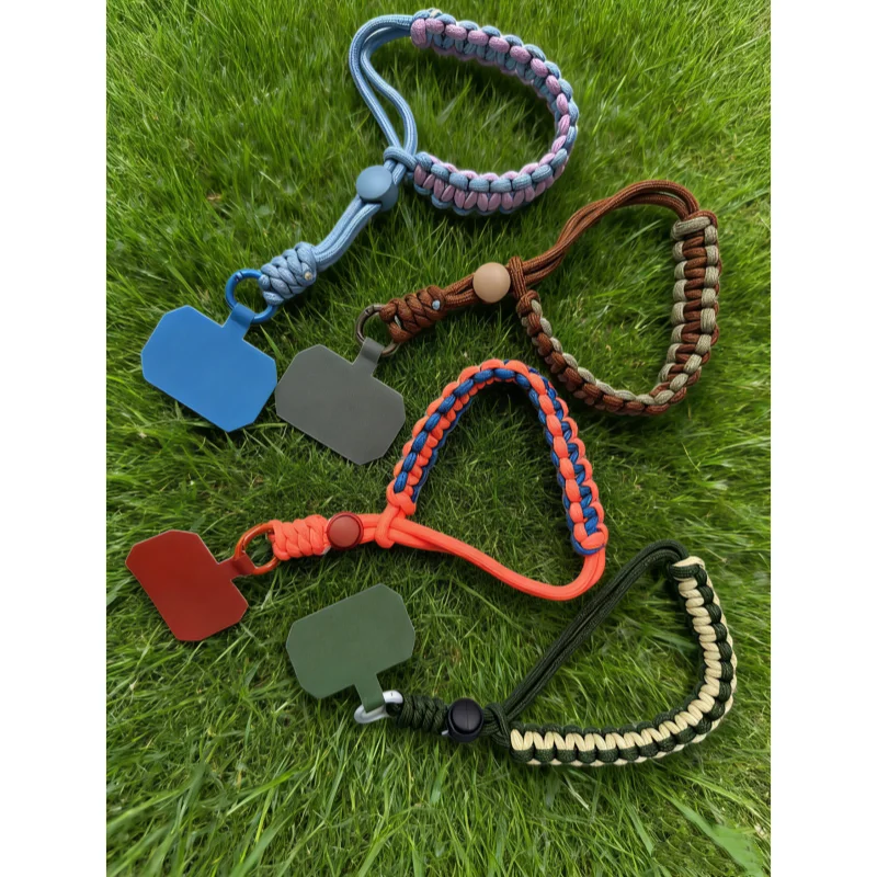 

fashion Universal Mobile Phone Adjustable Wrist Lanyard Handwoven Strap Hanging Cellphone Charm Outdoor Sport Anti-Lost