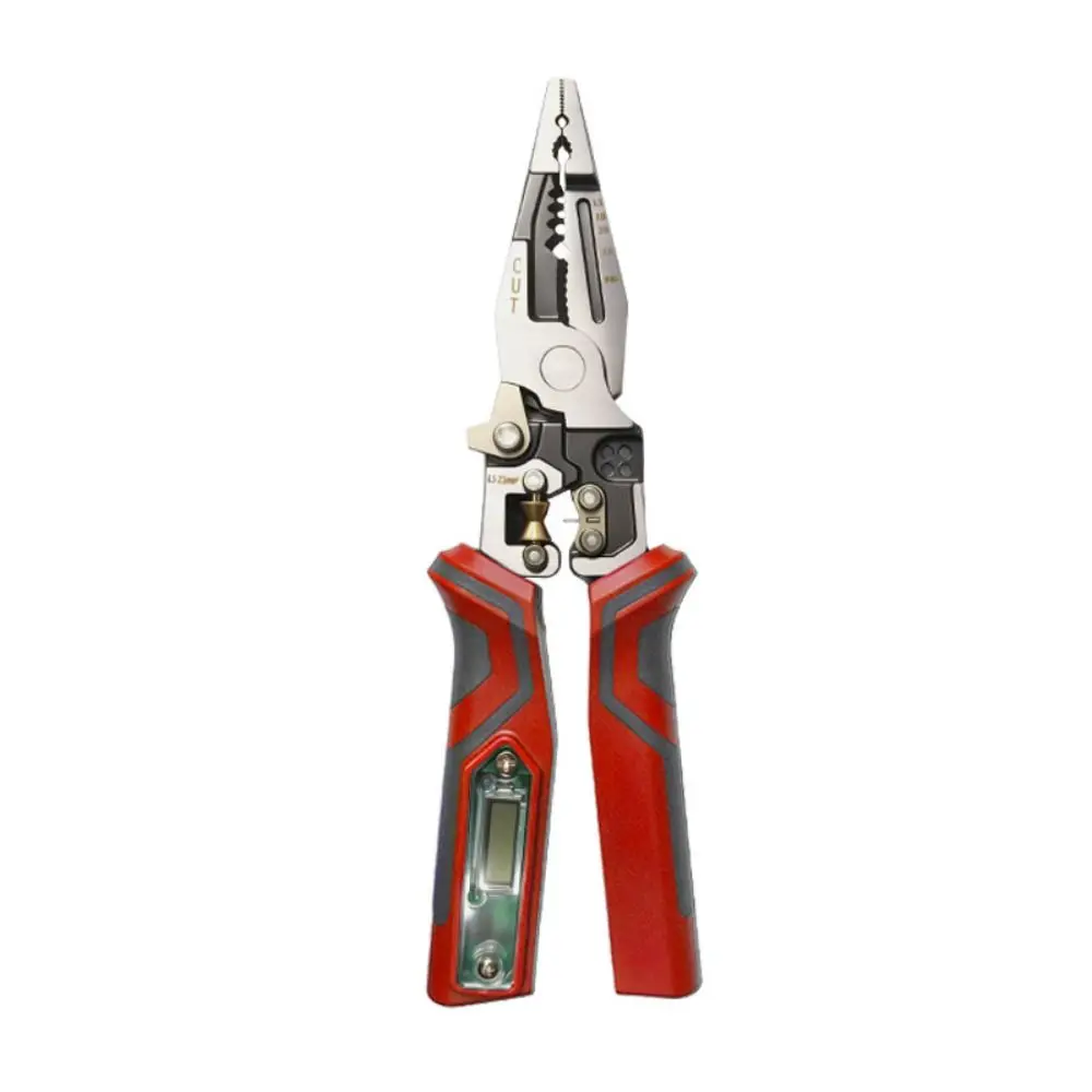 Multifunctional Wire Stripping Pliers Digital Display Peeling And Crimping Crimping Pliers Non-slip Handle Cables Crimping