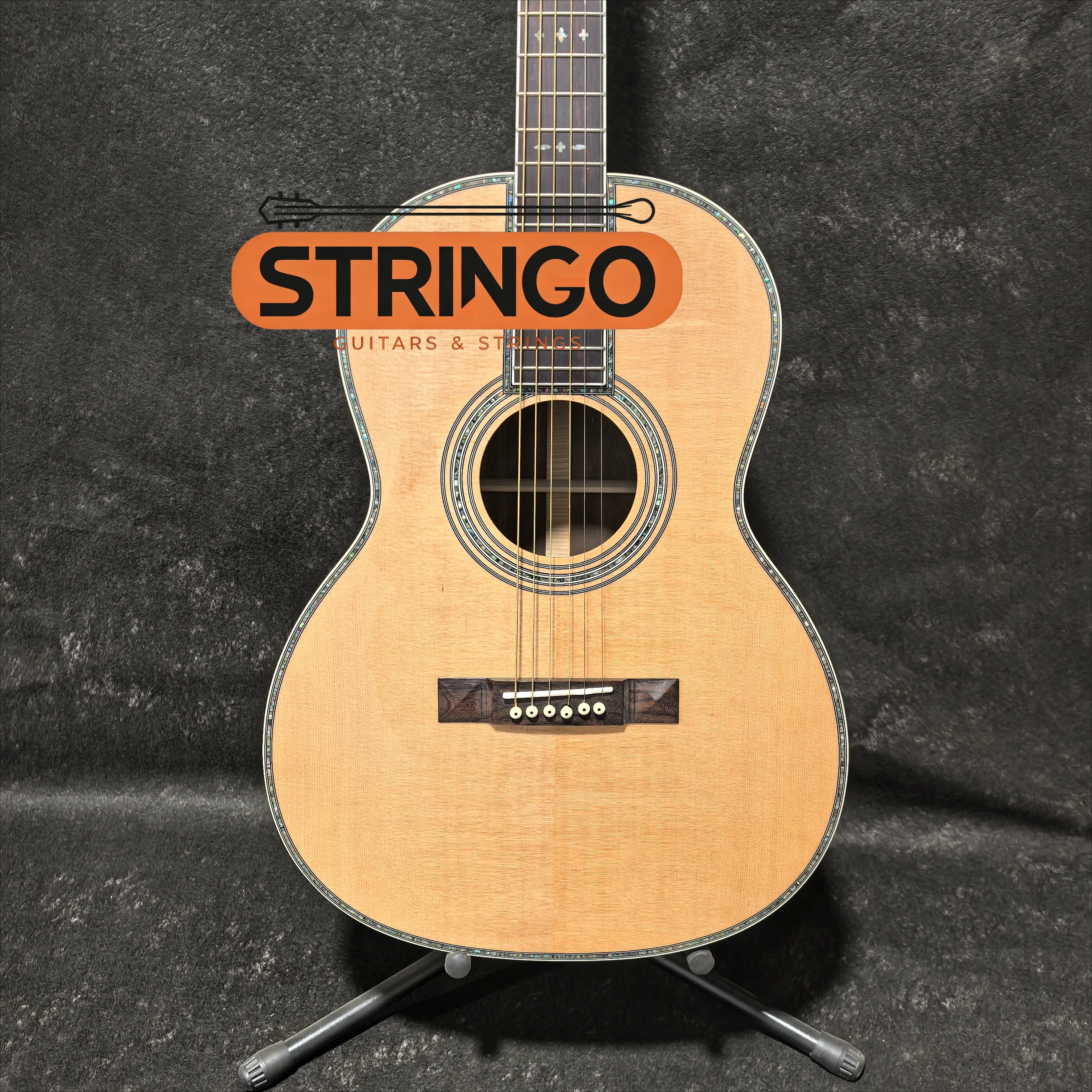 39 Inch 00042 OO Body Vintage Acoustic Guitar Spruce Top Rosewood Back Side Abalone Inlay Fingerstyle Guitar