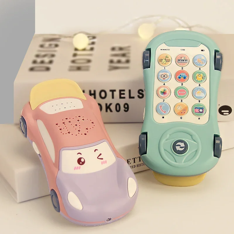 Bambini musica modello di telefono cellulare auto giocattolo per bambini Comfort educazione precoce Star Sky Light Projection simulazione Story Machine