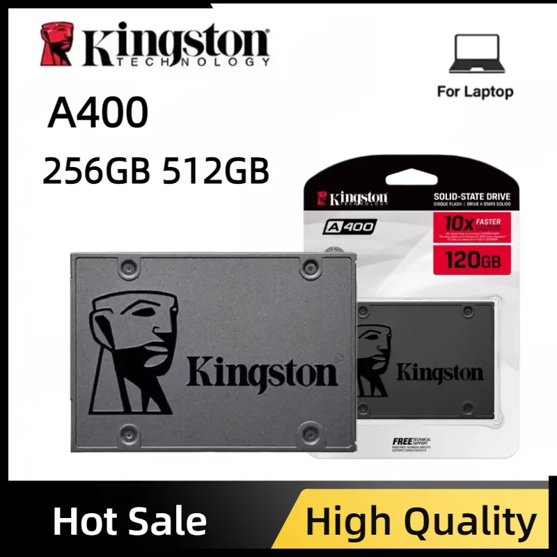 Kingston   2.5 Inch SSD Internal Solid State Drive A400 256GB 512GB SSDs SATA III HDD Hard Disk for Laptop Desktop PC