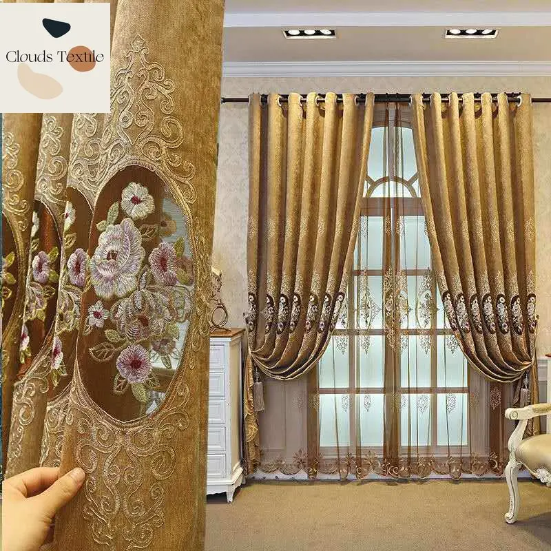 

Chenille Embroidery Hollow Embroidery Tape Embroidery Thickened Double-sided Chenille Embroidered Yarn Living Room Curtains