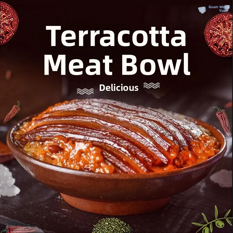 

Винтажная терракотовая миска в традиционном китайском стиле, миска для свиного супа, простой дизайн, фарфоровая миска для лапши, миска Cerc