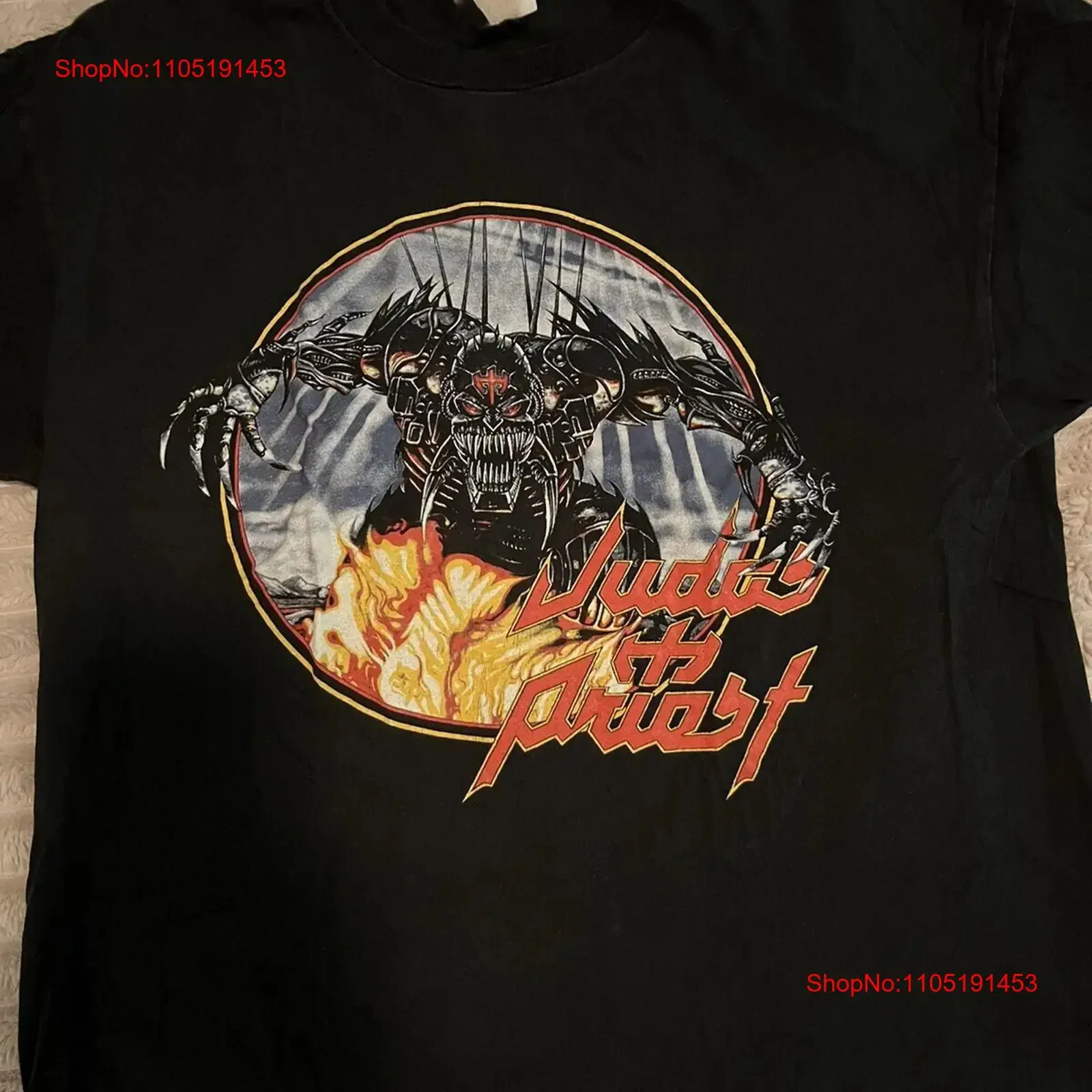 

Vintage Judas Priest Black Cotton T Shirt All size S 345XL HRU87 vintage Washed designer clothes Stretched Casual graphic