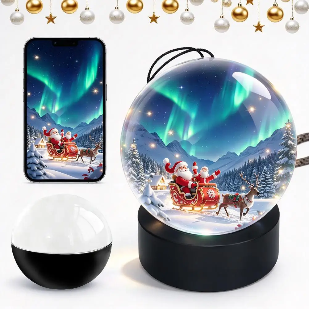 3D Magic Crystal Ball Video Display Electronic Memory Orb Gift for Christmas Holidays Graduation Souvenirs