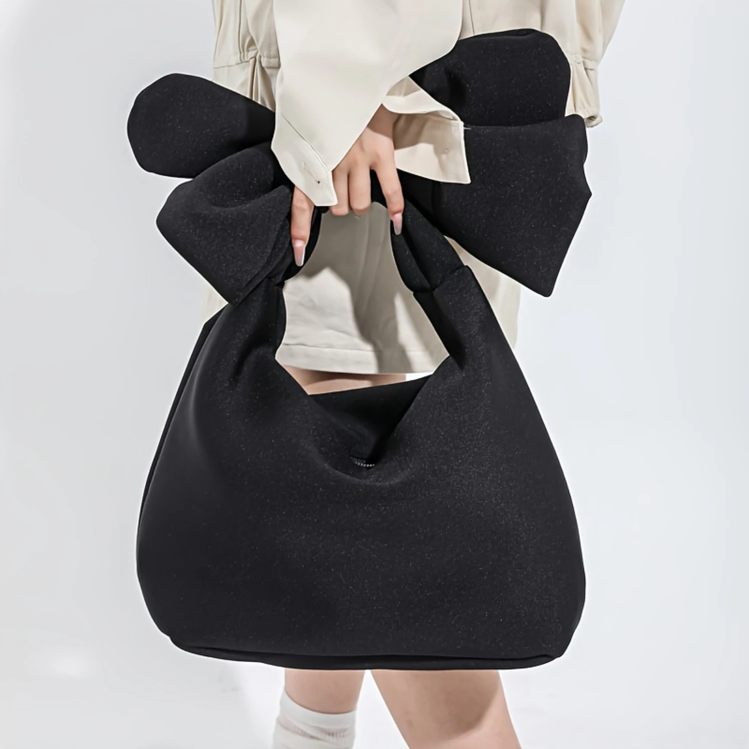 

Женская сумка с бантом, мягкая сумка через плечо, милая сумка Kawaii Tote