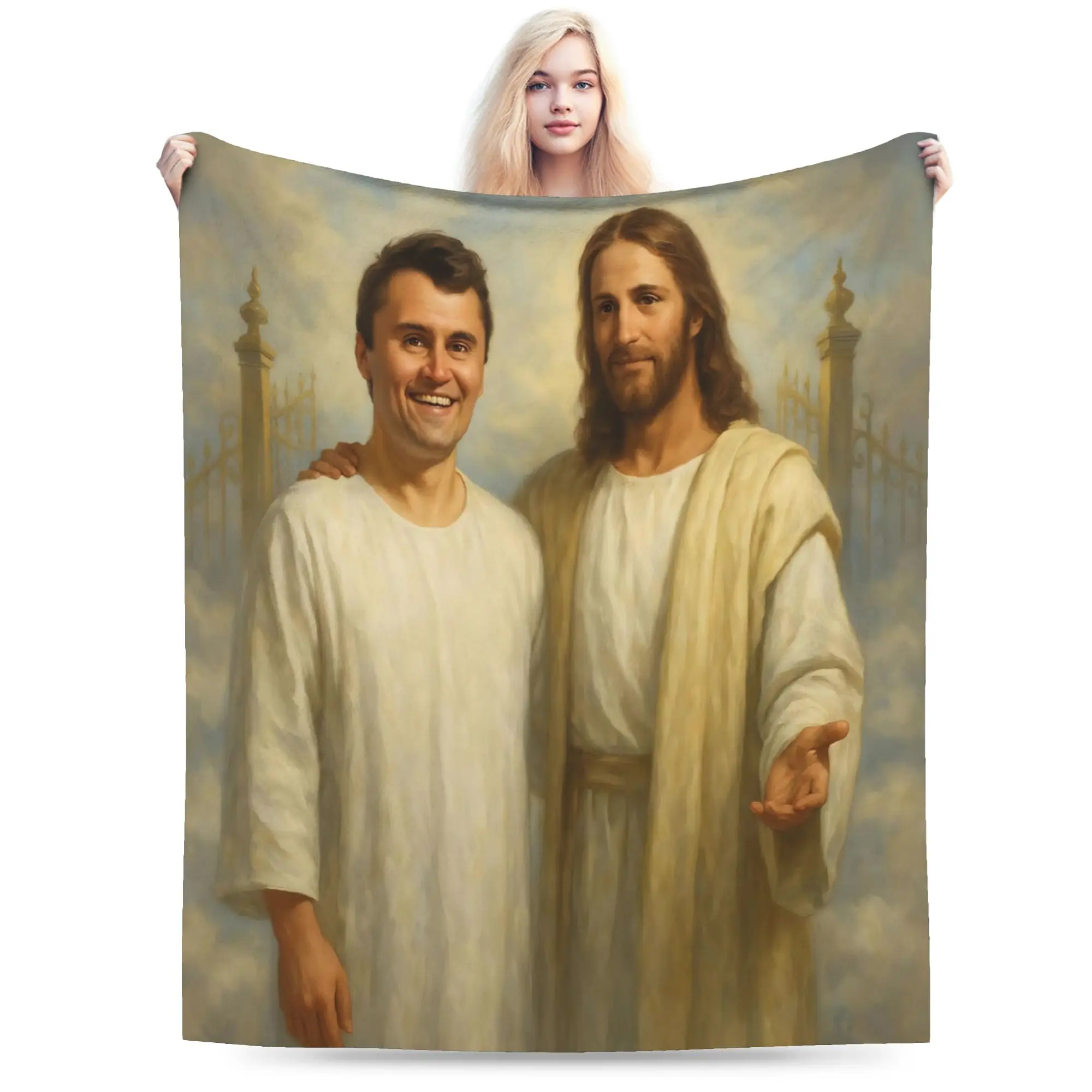 New Arrival Charlie Kirk  Blankets Soft Fleece  Cozy Throw Blanket Machine Washable
