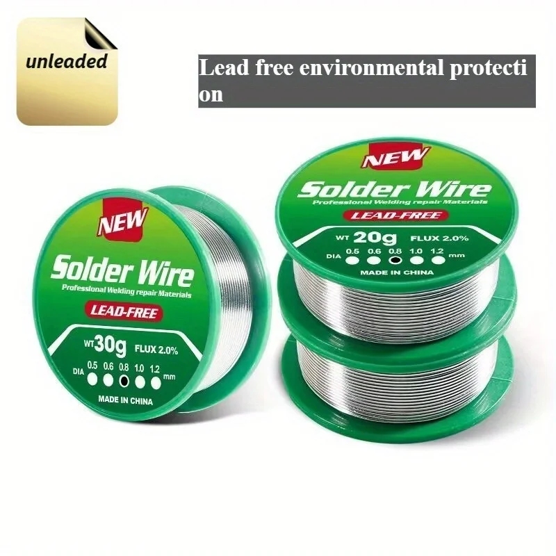 20g-100g high-quality lead-free solder wire, can be used directly, high-purity SN99.3CU0.7 containing soldering flux solder wire
