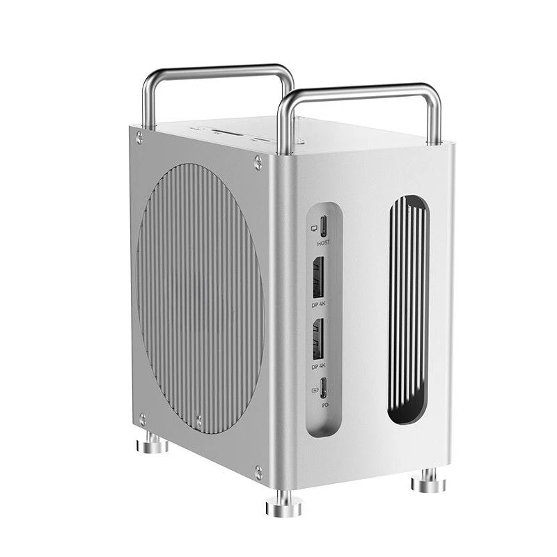 8 in 1 interface dual disk, expansion portable chassis, docking station three-screen display