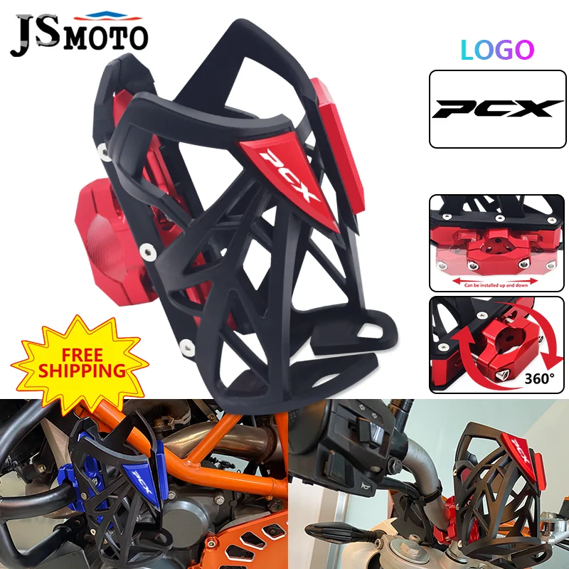 For PCX150 PCX125 PCX160 PCX 150 125 160 Motorbike Accessories Beverage Water Bottle Bracket Cage Drink Cup Holder Stand pcx