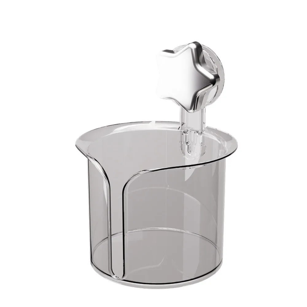 Transparent Suction Cup Tissue Box Star De sign Large Capacity Paper Towel Storage Rack Smooth No Drilling Roll Paper Container