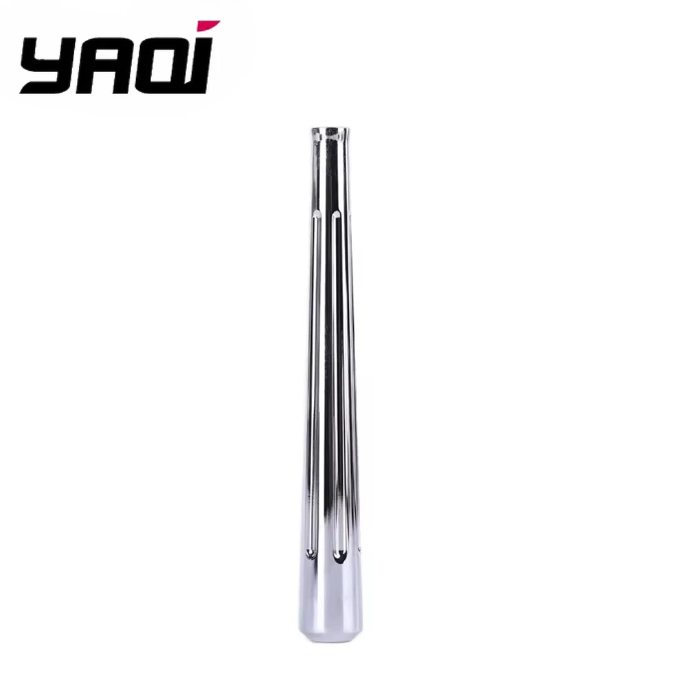 أداة حلاقة أمان بمقبض نحاسي بلون كروم من YAQI Globe Trotter أداة حلاقة شخصية عالية الجودة