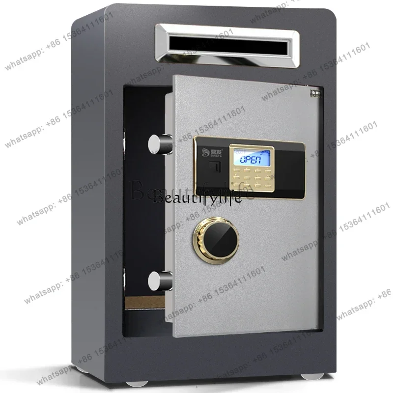 Coin-operated safe office 60cm high cash register anti-theft safe anti-theft anti-skid intelligent alarmFactory Direct