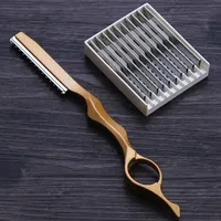 Hair Thinning Razor Shavel Cutting Knife Thinner Blades Stainless Professional Sharp Barbershop Hair Shaver Cutting Knife Tools