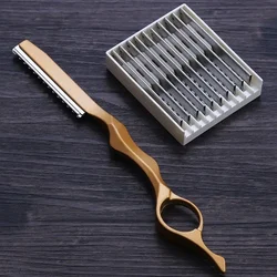 Hair Thinning Razor Shavel Cutting Knife Thinner Blades Stainless Professional Sharp Barbershop Hair Shaver Cutting Knife Tools