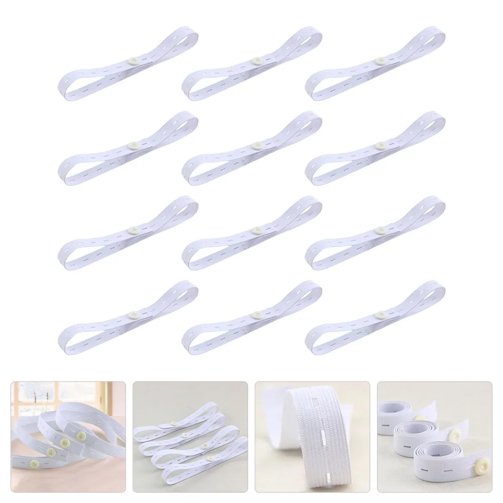 

12pcs Adjustable Diaper Fixing Belts Durable Belt Buckle Breathable Comfortable Easy Wear Leak Prevention Infant