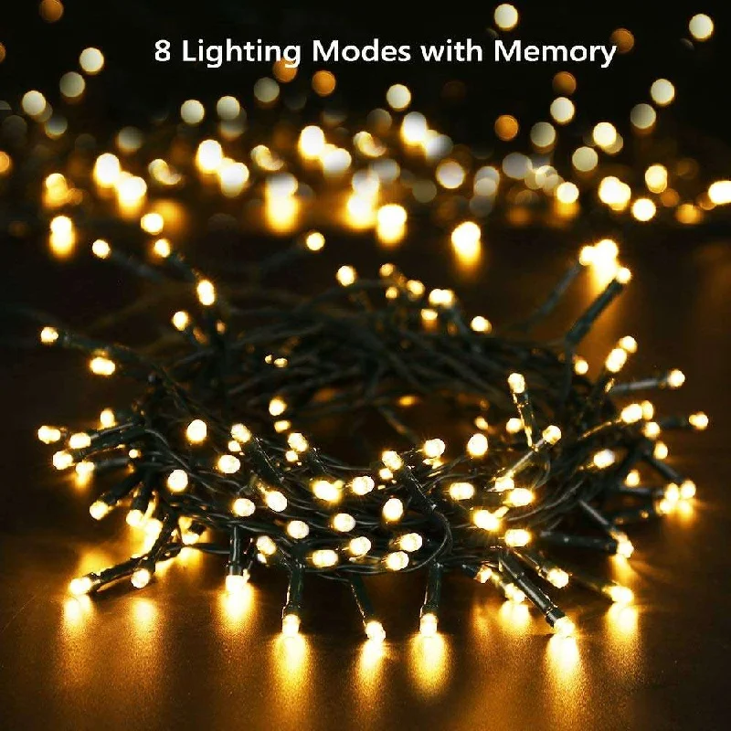 

200LED 8 Modes Solar Lamp Outdoors Solar String Light Waterproof for Gardens Wedding Party Valentines Christmas Tree Homes