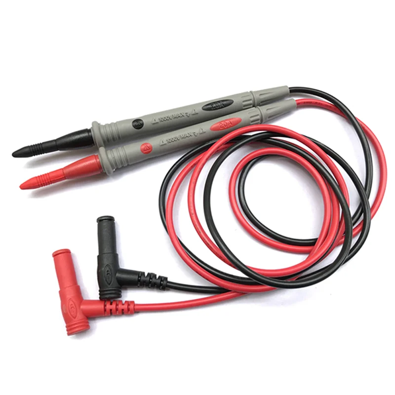 

1 пара универсальных тестовых проводов для зонда, штифт для цифрового мультиметра, игольчатого наконечника, мультиметр, тестер, проводной зонд, ручка, кабель 20 А