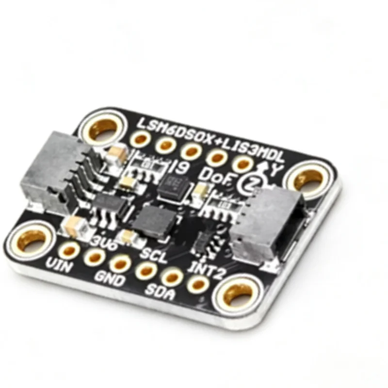 1PCS LSM6DSOX+LIS3MDL Precision 9-DoF IMU, 9-Axis Accelerometer Gyroscope Magnetometer Sensor with STEMMA QT/Qwiic Interface