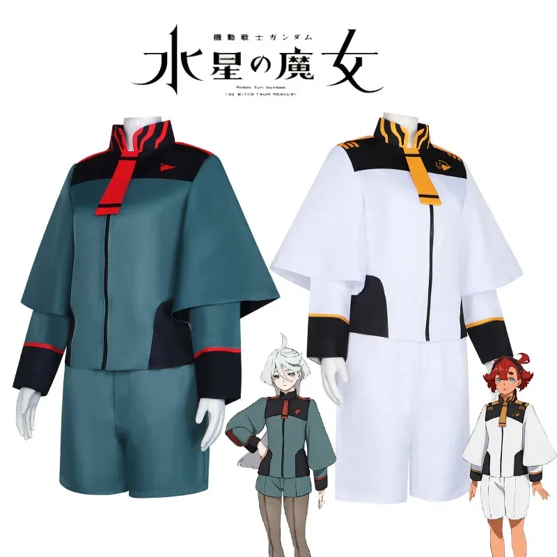 

The Witch From Mercury Suletta Mercury Miorine Rembran Anime Cosplay Costumes Wig Full Set Anime Mobile Suit Halloween