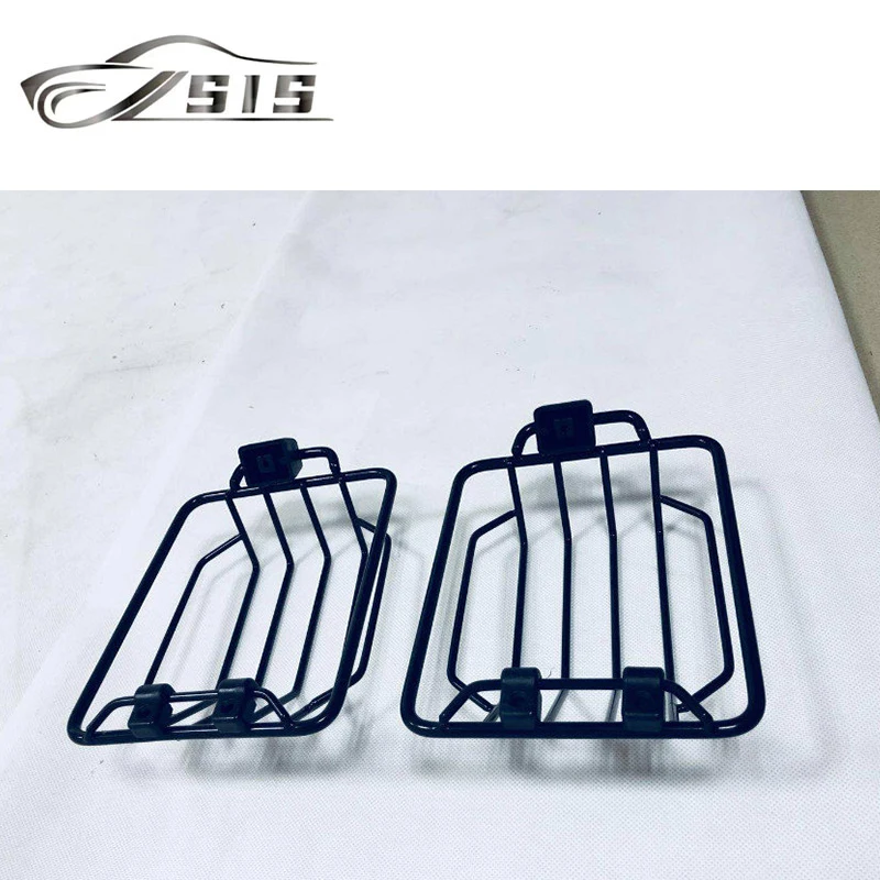 GWagon W463 تحول غطاء خفيف ل W463 G500 G550 G55 G63 تحول مصابيح حماية مواد من الستانلس ستيل أجزاء السيارة الخارجية #2