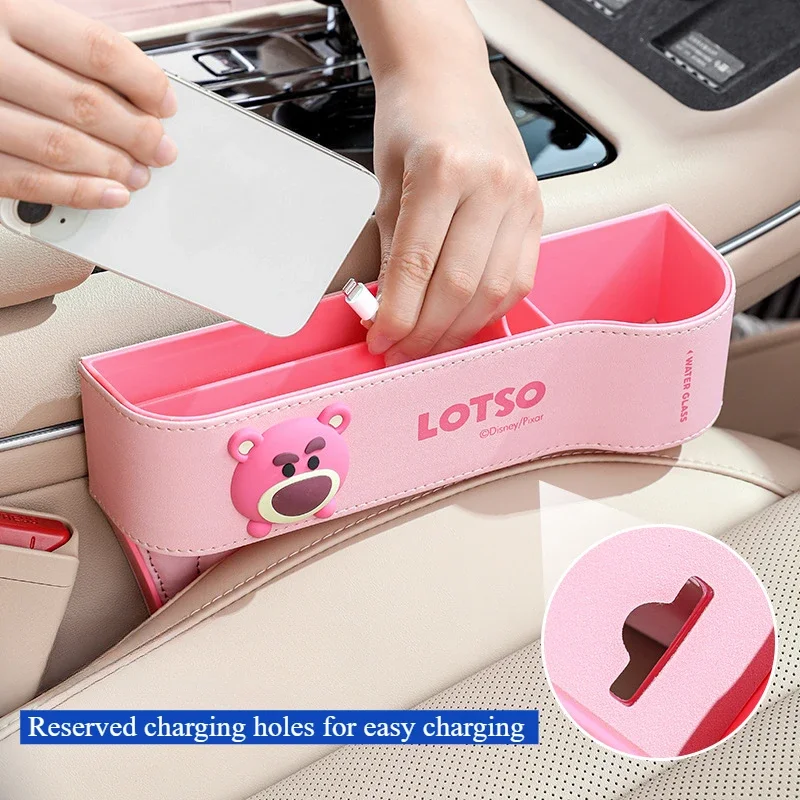 

Органайзер для автомобильного сиденья в виде мультяшного медведя Лотсо (Микки) с клубничкой – Незаменимый ящик для хранения вещей в салоне автомобиля