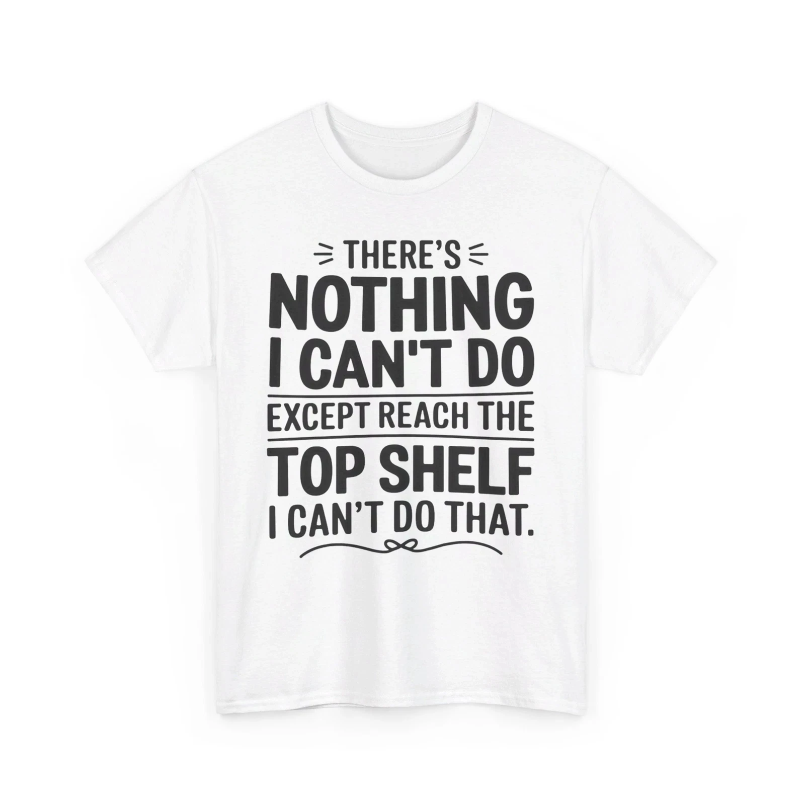 لا يوجد شيء لا أستطيع فعله إلا يصل إلى الرف العلوي تي شيرت الرجال رياضية القطن ملابس رياضية كاجوال طاقم الرقبة قصيرة الأكمام بلايز #2
