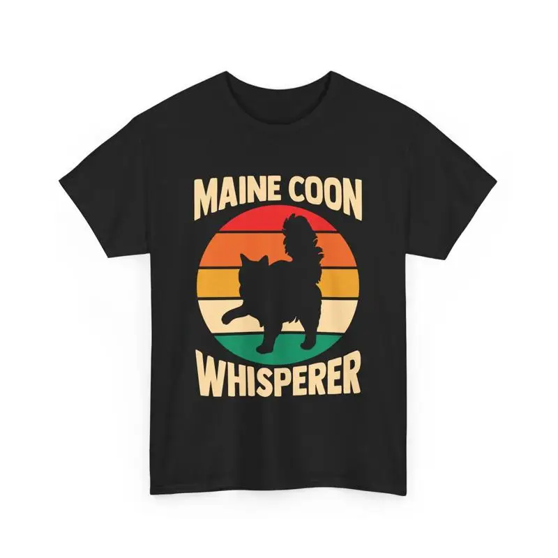 

Cat Lover Mom Dad Fur Parent Maine Coon Whisperer T Shirt