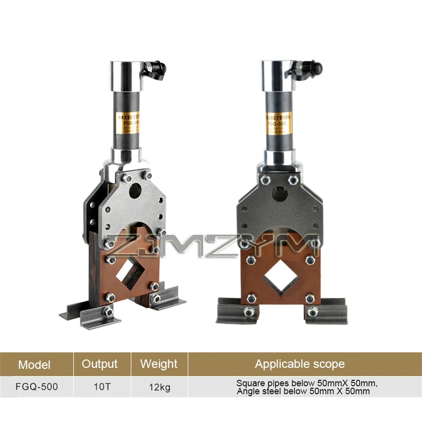 آلة قطع أنابيب مربعة هيدروليكية ، آلة قطع هيدروليكية محمولة ، حديد زاوية ، فولاذ ، 10 طن ، 80 ، من من من من من من