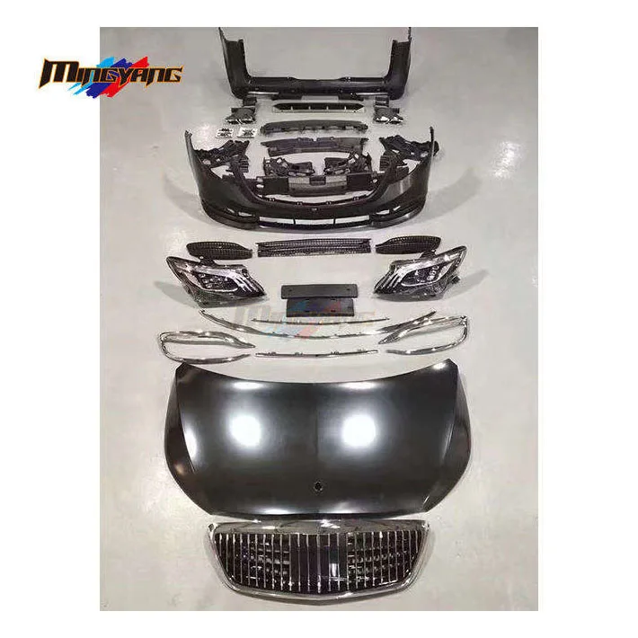 Hot selling PP Plastic  Body kit Car bumper For MercedesBenzs VITO 2016 W447 Upgrade maybachss Design Bodykit