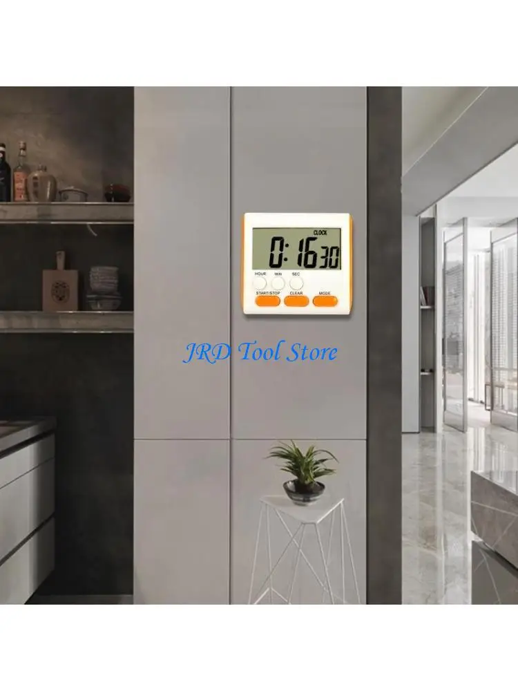 

A2UD Digital Kitchen Timer with Strong Magnet Large LCD Display 24 Hour Clock & Alarm Count Up & Count Down for Kids Teachers