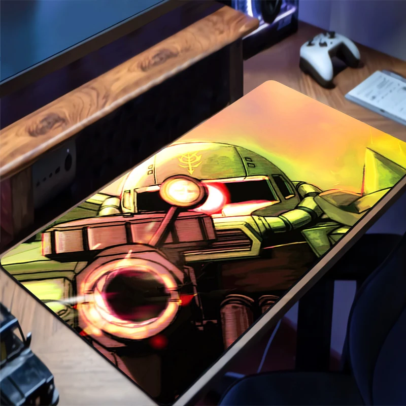 

Mouse Pad Mechanical Warrior Gundam Zaku II Mousepad PC Accessories Keyboard Pad Rubber Gaming Mats Laptop Desk Mat HD Mouse Mat