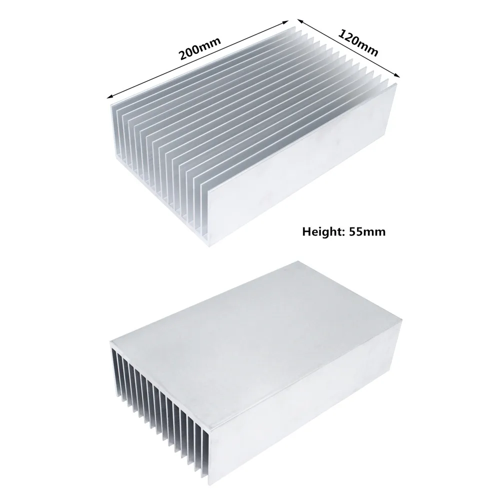 Disipador de calor de aluminio grande, disipador de calor, refrigerador del radiador para Chip electrónico LED, disipación de calor de refrigeración LCD