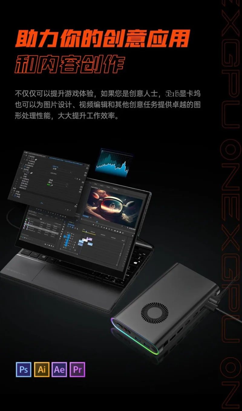 Мобильная независимая портативная внешняя видеокарта Win, расширенная в Lightning Equipment ROG