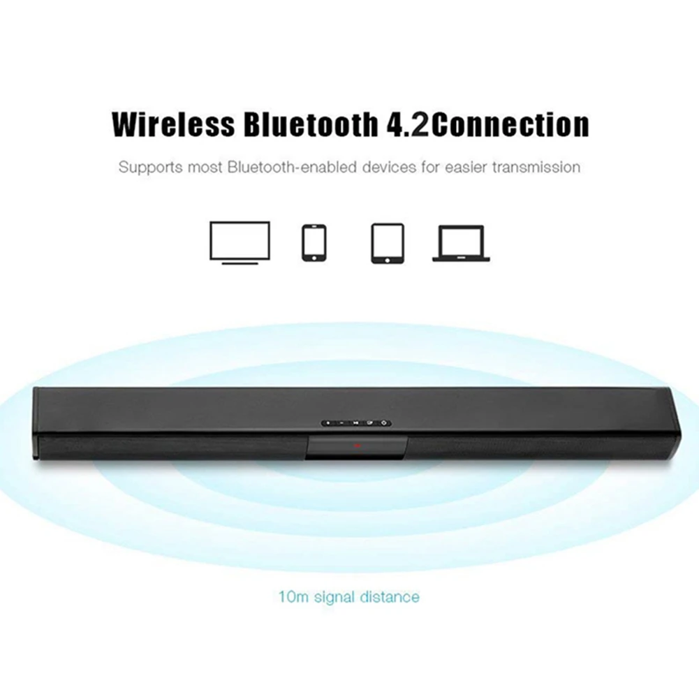 20W TV Sound Bar Wired and Wireless Bluetooth Speaker Home Surround SoundBar for PC Theater TV Speaker Loudspeaker