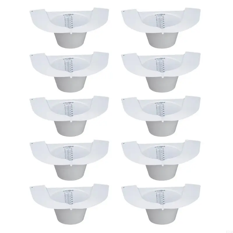 

E7CD 10pcs Simple Pour моча коллекция мочи набор для пожилых табурет чашки для женщин, установленные для женщин