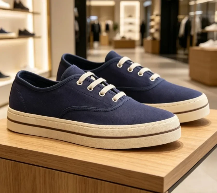 Comfort breathable canvas shoes men spring summer, flat lace-up lightweight casual sneakers with linen sole.