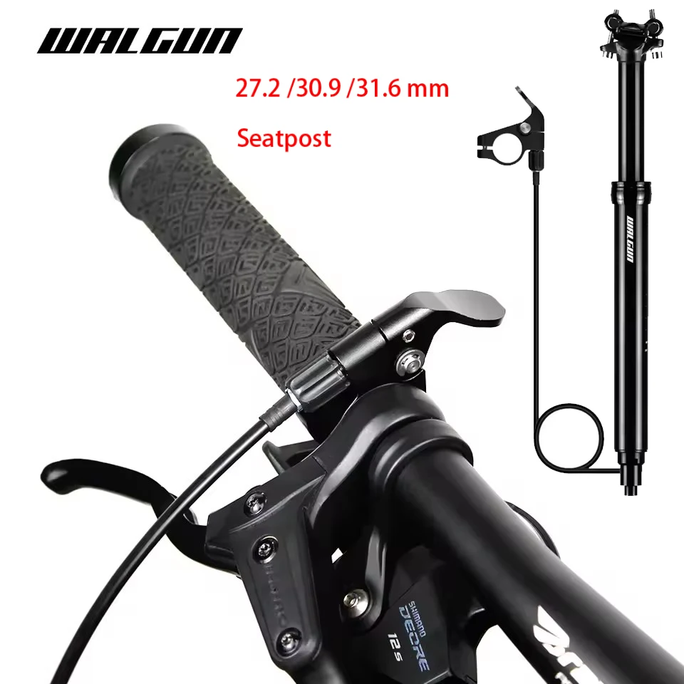 

Wire Control Bicycle Dropper Seatpost MTB Road Bike Height Adjustable Seat Tube 27.2mm 30.9mm 31.6mm Hydraul Dropper Seat Post