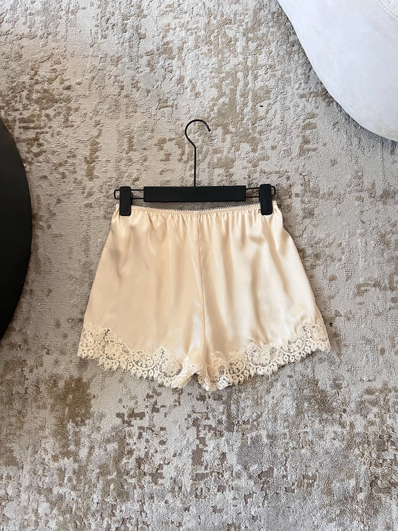 Taille haute dentelle évider taille élastique pantalons ort slips pour femmes respirant sans fuite légère vêtements d'extérieur polyvalents Sl...