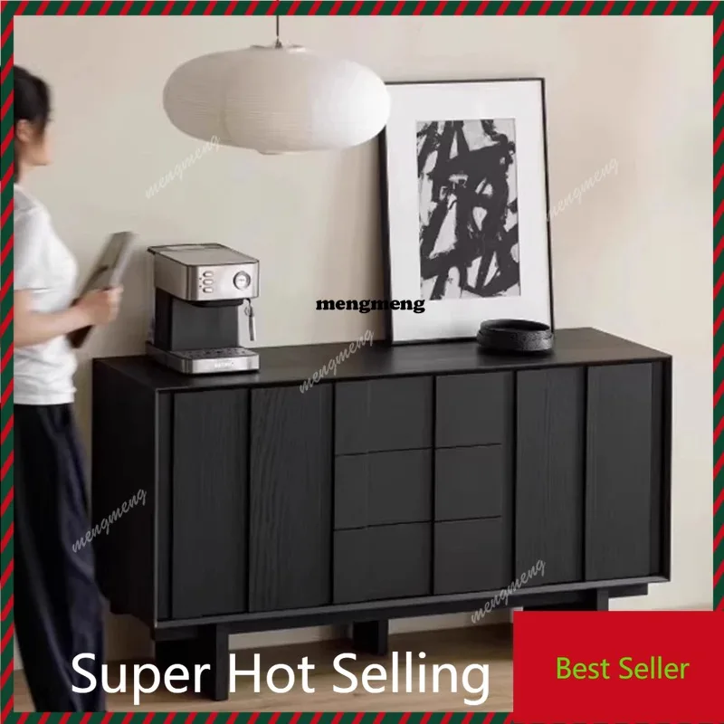 

Mid century black living room cabinet Minimalist interior luxury design wood cabinet storage muebles habitación home furniture